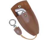 Vintage hanmade leather car key case