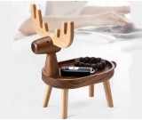 Cute Elk Desktop Key Jewelry Wooden Storage Box Organizer