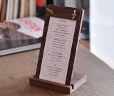 Classic Black Walnut Wooden Writing Board Menu Display Board File Holder Clipboard