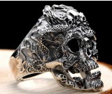 Creative Punk Style Skull Retro Silver Ring