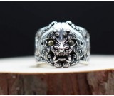 Creative Ancient Greek Animal Sterling Silver Ring