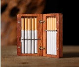 Exquisite Handmade Portable Wooden Cigarette Case