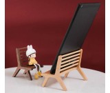 Classic Handmade Wooden Chair Phone Holder (Beech & Black Walnut)