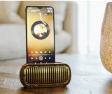 Retro Wooden Cell Phone Sound Amplifier Natural Loudspeaker Phone Holder