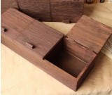 Vintage Paulownia Wooden Tabletop Jewelry Small Item Organize Storage Box