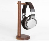 Simple Solid Wood Black Walnut Desktop Headphone Stand & Jewelry Storage Holder