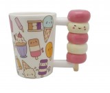 Cute cartoon ice cream smiley mug