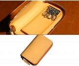 Breif leather key case Leather card bag