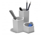 3 Compartment Concrete Office Desk Organizer