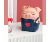 Cute Suspender Skirt Pink Piggy Tissue Box