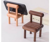 Multi-angle Adjustable Mini Wooden Chair Phone Holder