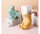 Cute Cartoon Groundhog Ceramic Phone Holder With Piggy Bank Function Nice Gift