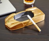 Creative Golden Sports Car Shape Desktop Decoration Ashtray