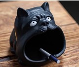 Funny Big Mouth Bulldog Ceramic Ashtray