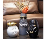 Abstract Art Figure Shape Decorative Vase,For Home Living Room Office