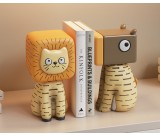 Abstract Cartoon Animals Office Organizing Bookends
