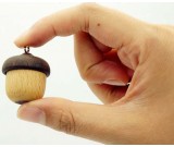 32G Acorn-Shaped Mini Wood USB Flash Drive