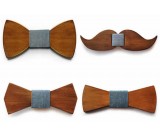 Adjustable Classic Wooden Bow Tie
