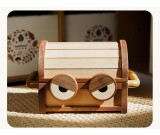 Adorable Monster Wooden Jewelry Storage Box with Big Eyes