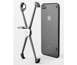 Aluminum Bumper Frame Case With Ring Grip Stand  for iPhone X/8/8 Plus/7/7 Plus/6/6 Plus/6S/6S Plus