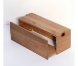 Wooden Cable Management Box Organizer to Hide Wires, Surge Protector & Power Strips