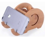 Bamboo  Elephant Stationery Organizer Phone Stand Holder