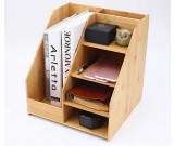 Bamboo Magizine File Rack School & Office Supplies Organizer