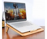 Bamboo  Adjustable Portable Laptop Cooling Pad Stand For  Apple MacBook & PC Laptop