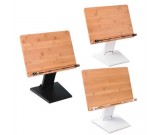 Bamboo Wooden Book Stand Reading Rest Bookrest Cookbook Laptop Holder 