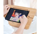 Bamboo Wood Ipad Stand, Adjustable Drawing Reading Stand