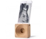 Bamboo Wood Phone Dock with Sound Amplifier for iPhone 7, iPhone 6s, iPhone 6 Plus iPhone 8/8plus and Android Smartphones