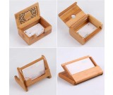 Bamboo Wooden Business Name Cards Display Stand Holder