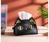 Big Eyes Black Cat Tissue Box