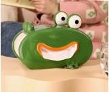 Big Mouth Green Frog Tissue Box with Cell Phone Holder