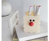 Big Nose Cartoon Biscuit Pen Holder, Funny Desktop Organization