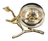 Bird Brass Desk Clock