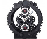 Black Maple's 10-Inch Moving Gear Desk Clock