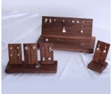  Black walnut Jewelry  Earrings Holder Earring Display Stand Jewelry Display shelf Show Case Organizer Tray