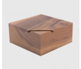 Black Walnut Wooden  Coin Bank Money Saving Box