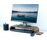 Black Walnut Wooden  Computer Monitor Riser Stands Computer Screen Laptop Rack Organizer Display Bracket Rack 