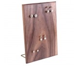 Black walnut Wooden Earring  Jewelry Display Organizer Stand