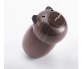 Black Walnut Wooden Pig Toothpick Holder