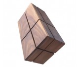 Black Walnut  Wooden  Square Tissue Box