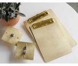 Brass Document/Data/Paper File Holder Clipboard Folder Clip Organizer