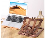 Butterfly Wood Shape Desktop StandFor Tablet Laptop Macbook Cooling Stand