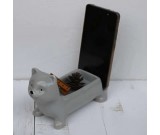 Ceramic Animal Paper Clip Holder With Mobile Phone Holder Stand