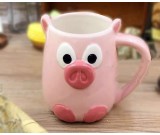 Ceramic Pig Mug,Pink