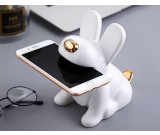 Ceramic   Puppy Desk Phone Stand Dog Shape Smartphone Holder