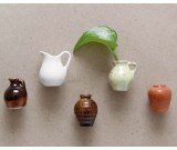 Ceramic Vase Fridge Magnets, Set of 6 