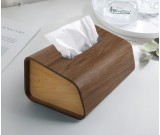 Classical Black Walnut Color Irregular Tissue Box